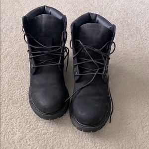 Black Timberland boots